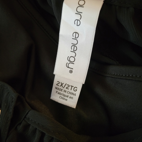 Plus Size 2X 16/18/20 Pure Energy Black Full Sleeve Dress Goth Witchy - Picture 4 of 5